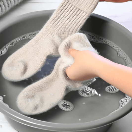 how to wash alpaca socks